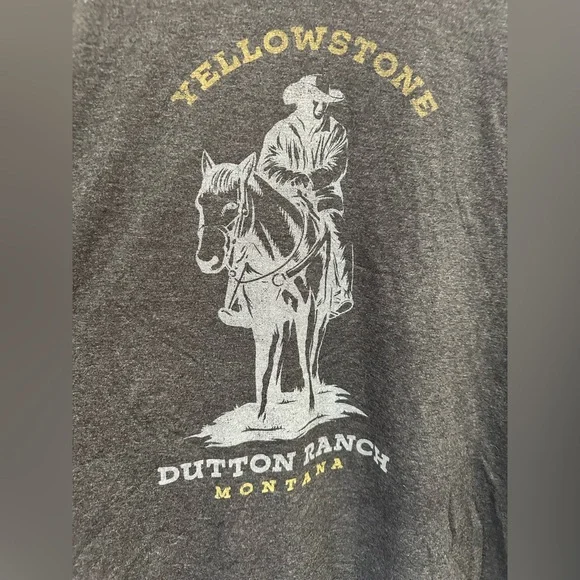 Yellowstone Dutton Ranch Gray T-Shirt - Picture 2 of 4